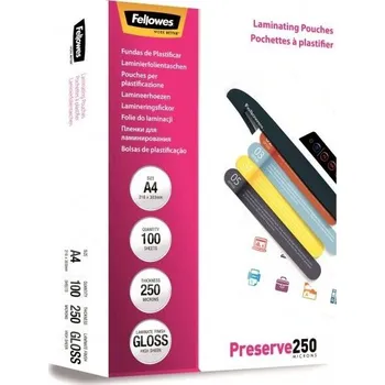 Laminovací fólie Laminovací fólie Fellowes A4 250 mic lesklé