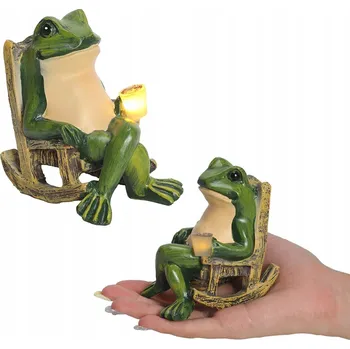 Venkovní osvětlení SOLÁRNÍ ZAHRADNÍ LED SVĚTLO ZAPICHOVACÍ VENKOVNÍ LAMPA ŽÁBA 10CM