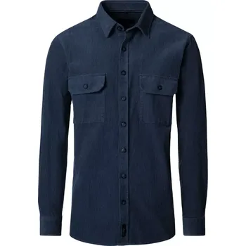 Pánská košile Velká manšestrová pánská košile s dlouhým rukávem Casa Moda 454482600-100 tmavě modrá (6XL)