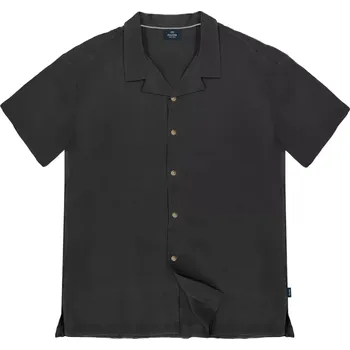 Pánská košile Velká pánská košile s krátkým rukávem Double GS-5069 černá (5XL)