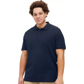 Pánské tričko Velká pánská polokošile s límcem Jack & Jones 12274980 tmavě modrá (4XL)