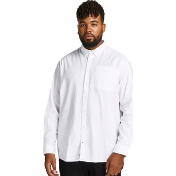 Pánská košile Pánská hladká košile Jack & Jones s dlouhým rukávem 12190444 bílá (6XL)