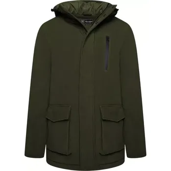 Pánská softshellová bunda Velká teplá pánská softshellová bunda s kapucí Kam KV144 khaki (6XL)