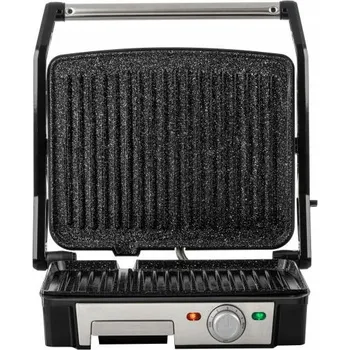 Kuchyňský gril Kontaktní elektrický gril Raven EGE002X stříbrný/šedý 1800 W