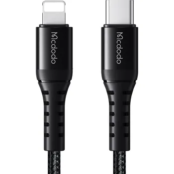 Mcdodo – datový kabel (CA-5631) – Type-C na Lightning, nylonový oplet, hliníková slitina, PD36W, 1m – černý