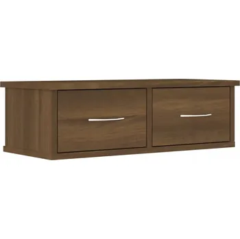 Televizní stolek Závěsná TV skříňka, hnědý dub, 60 x 26 x 18,5 cm