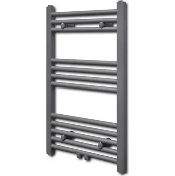 Radiátor Koupelnový radiátor šedý 500 x 764 mm, výkon 293 W, 12 trubek