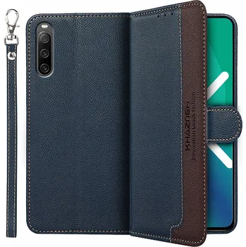 Pouzdro na mobilní telefon Flipové pouzdro pro Sony Xperia 10 IV, KHAZNEH RFID Case pouzdro kryt