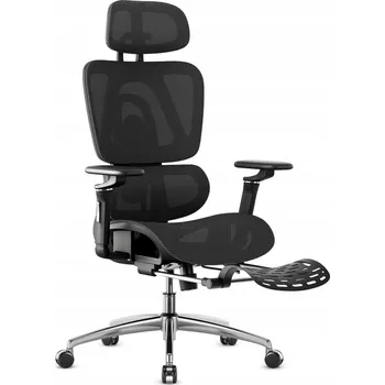 Ergonomická Kancelářská Židle s Podnožkou MarkAdler Expert 7.9 Černá, Nosnost 150 kg