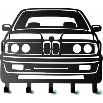 Věšák Věšák na klíče BMW E24 VELKÝ 25 cm Černý Dárek Tuningový gadget
