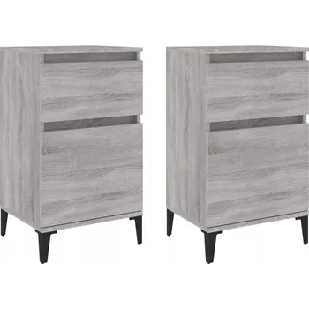 Noční stolek Noční stolky šedý dub sonoma 40 x 35 x 70 cm, 2 ks