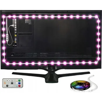 LED páska LED PÁSEK RGB OSVĚTLENÍ PRO TELEVIZOR MONITOR 30 - 40 PALCŮ 3M