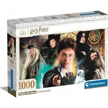 Puzzle PUZZLE 1000 dílků HARRY POTTER, KOMPAKTNÍ, CLEMENTONI