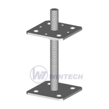 Stavebniny Patka dř. pilíře BV/P 14-10, 165/80x80, M16, ZB, 1 ks TFABA08165B