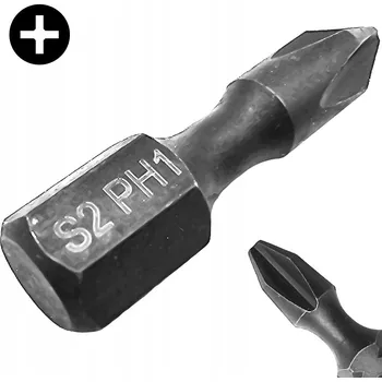 Bit BIT ŠROUBOVACÍ ÚDEROVÝ PH 1 25mm KŘÍŽOVÝ PHILLIPS TORSION IMPACT COBIT 1 Ks