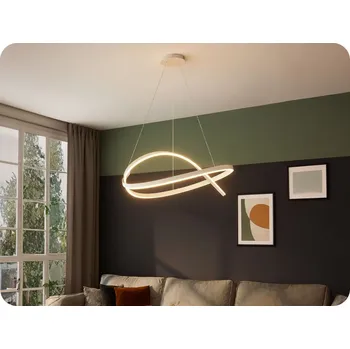 Svítidlo Designové LED svítidlo závěsné 48W, 5150lm, TRIAC, stmívatelné bílé Teplá bílá