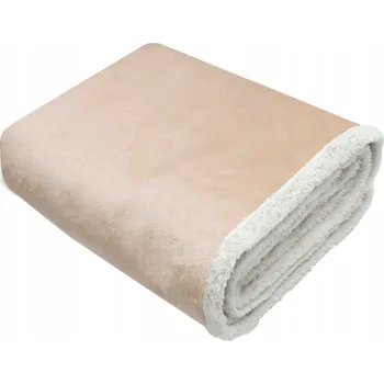 Přehoz na lůžko DEKA PŘEHOZ NA POSTEL 150X200 CM OBOUSTRANNÁ BERÁNEK VELVET MĚKKÁ VELUROVÁ PLÉD