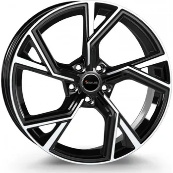 Alu kolo AVUS Alu Kola Avus Af20 8x18 5x112 ET40 Black Polished 66.6