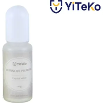 Svítící pigment do pryskyřice YiTeKo Crystal White 09 10ml