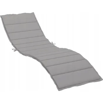 Prostěradlo Polštář na lehátko šedý 200 x 50 x 3 cm, tkanina Oxford 100% polyester