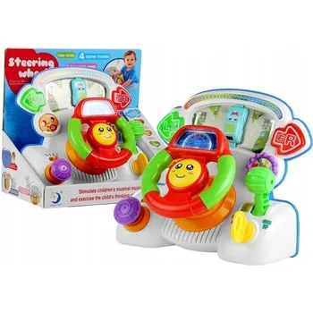 Hračka pro nejmenší INTERAKTIVNÍ EDUKAČNÍ VOLANT SE ZVUKY A SVĚTLY