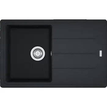 Granitový dřez Jednokomorový granitový dřez Franke Basis černý