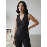 Dámská elegantní černá vesta VSB LEMI