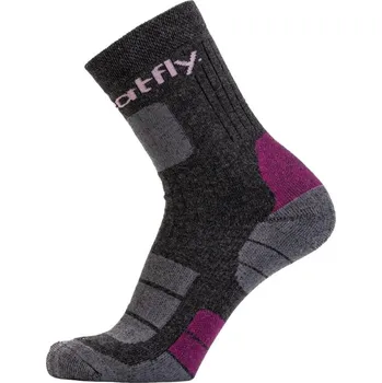 Pánská móda Outdoor ponožky Meatfly Premium Socks 25/26 Magenta XS/S (36-39)