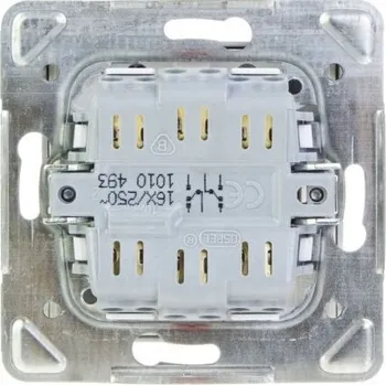 vypínač Schodišťový vypínač pod omítku Ospel stříbrný ŁP-10Y/M/18