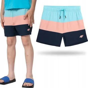 Podprsenka Chlapecké plavky 4F JUNIOR-BOARD SHORTS M019-35S-TURQUOISE Modrá 122/128