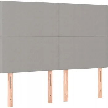 Nastavitelné čelo postele, černé, 144x5x118/128 cm, látka