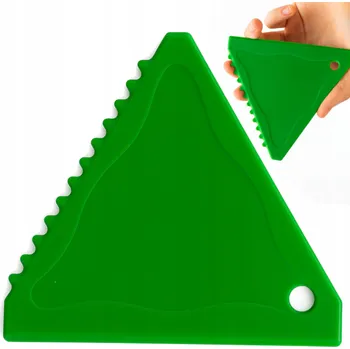 Autoškrabka ŠKRABKA NA OKNA AUTA MINI TROJÚHELNÍKOVÁ ŠKRABKA NA LED A MRÁZ