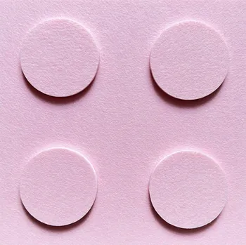 Obraz Filcové kostky na zeď panely LEGO 30x30 pudrové