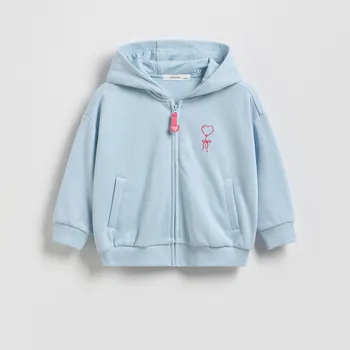 Dívčí mikina Reserved - Mikina s kapucí - bleděmodrá - 310FA-05X - 310FA-05X-86