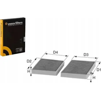 Kabinový filtr DAVID VASCO X799 Filtr, ventilace prostoru pro cestující