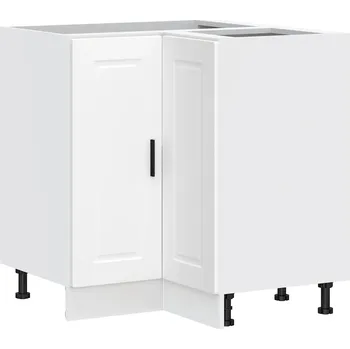 Kuchyňská skříňka Bílá rohová kuchyňská skříňka Porto 75,5 x 75,5 x 81,5 cm