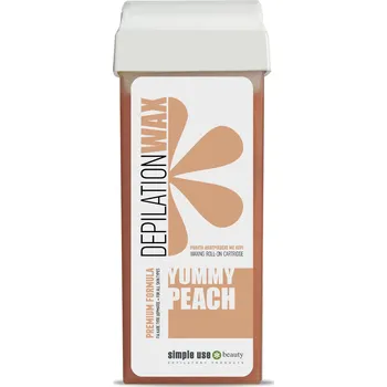 simple use Depilační vosk roll-on broskvový, 100ml