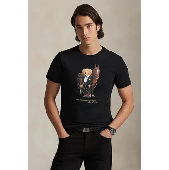 Bavlněné tričko Polo Ralph Lauren 26/1 JERSEY, XL, černá, 99X