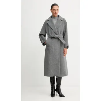 Dámský kabát Kabát s příměsí vlny Weekend Max Mara TEMPERA 2525016082600 šedá 90B, vel. 36