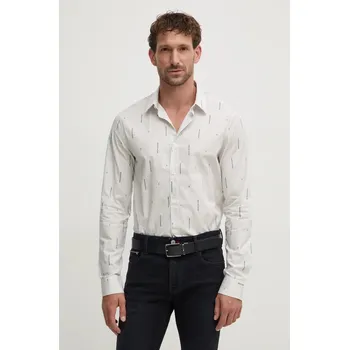 Pánská košile Bavlněná košile Armani Exchange 6DZC06.ZN5DZ bílá 00X, vel. M