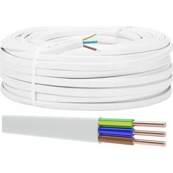 elektrický kabel Plochý instalační kabel YDYp Elpar 3žilový 2,5 mm2 x 100 m