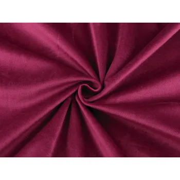 Zbytek - Samet / velvet hladký šíře 280 cm vínová