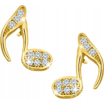 Náušnice ZLATÉ NÁUŠNICE PRO STŘÍBRO O RYZOSTI 925