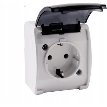 Elektrická zásuvka Elektrická Zásuvka hermetická Viplast bílá