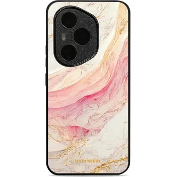 Pouzdro na mobilní telefon Lesklý kryt Mobiwear Glossy - Honor 400 Pro - G027G - Růžový a zlatavý mramor (Prémiové lesklé pouzdro, obal, kryt Mobiwear Glossy na mobil Honor 400 Pro - G027G - Růžový a zlatavý mramor, materiál Plast + TPU silikon - krytí po všech stranách,)