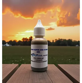 RYVALURES-PLASTISOL COLOR UV BROWN 30ML. (BARVA DO TEKUTÉ GUMY UV BROWN 30ML.)