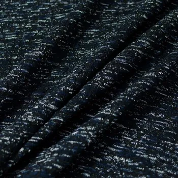 Svetrovina A0264 černá, bíle žíhaná, š.145