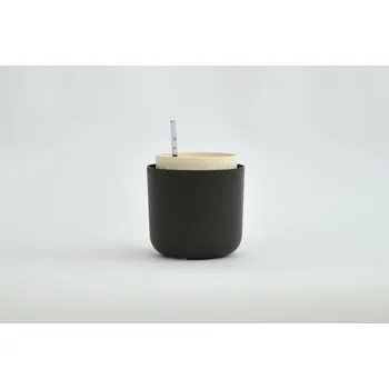 Květináč Plastia Samozavlažovací květináč Tolita Air ø 16 - antracit/slonová kost