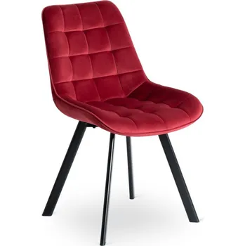 Jídelní židle JAKS Jídelní židle Rick velur červená
