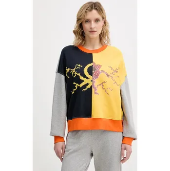 Chlapecká mikina Dětská bavlněná mikina United Colors of Benetton x Stranger Things 33NVD10BB šedá 90X, vel. S